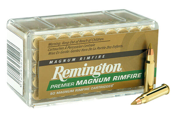 Remington Ammunition 28464 Premier Magnum Rimfire 17 HMR 17 gr Accu Tip-V 50rd Box