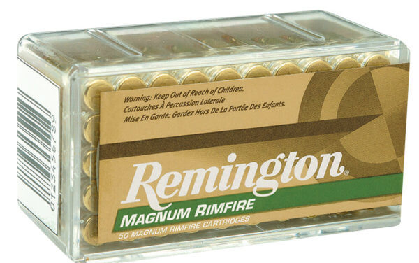 Remington Ammunition 21172 Magnum Rimfire Hunting 22 WMR 40 gr Pointed Soft Point (PSP) 50rd Box