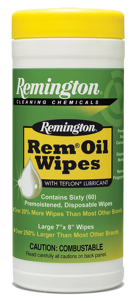 Remington Accessories 18384 Rem Oil Wipes Cleans/Lubricates/Protects 60 Count