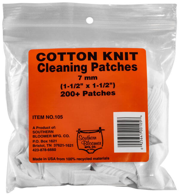 Southern Bloomer 126 Cleaning Patches  .50 Cal Cotton 500 Bag
