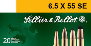 Sellier & Bellot SB6555A Rifle 6.5×55 Swedish 131 gr Soft Point (SP) 20rd Box