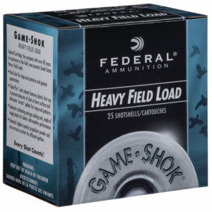 Federal H2026 Game-Shok Heavy Field 20 Gauge 2.75″ 1 oz 1165 fps 6 Shot 25rd Box