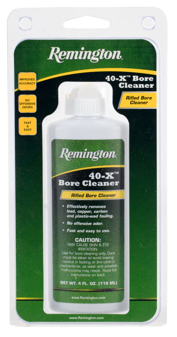 Remington Accessories 18397 40-X Bore Cleaner Removes Carbon/Lead/Plastic Fouling/Powder 4 oz Squeeze Bottle