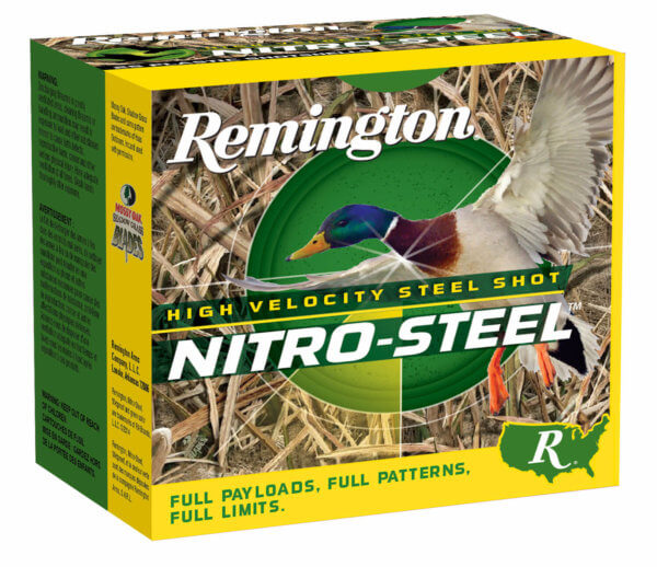 Remington Ammunition 20798 Nitro-Steel High Velocity 12 Gauge 3″ 1 1/4 oz 2 Shot 25rd Box