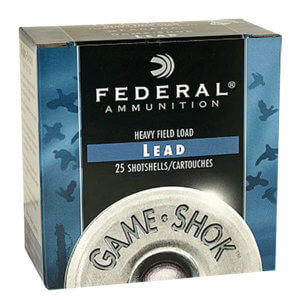 Federal H2028 Game-Shok Upland 20 Gauge 2.75″ 1 oz 8 Shot 25rd Box