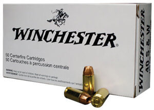 Winchester Ammo Q4369 USA  40 S&W 180 gr Bonded Jacket Hollow Point 50rd Box