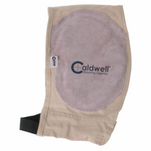 Caldwell 350010 Field Recoil Shield Tan Cloth w/Leather Pad Ambidextrous