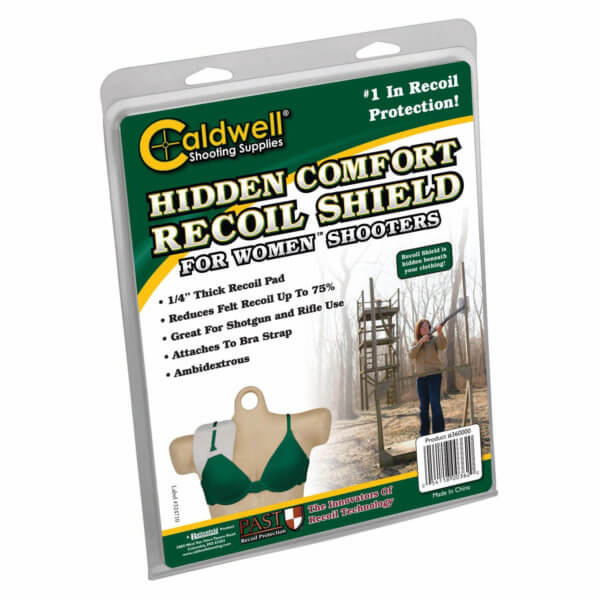 Caldwell 360000 Hidden Comfort Recoil Shield White Cotton Blend Ambidextrous Hand