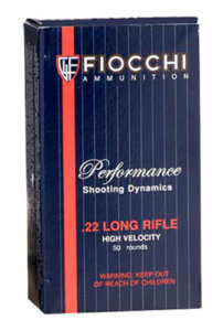 Fiocchi 22FHVCHP Shooting Dynamics Sport and Hunting 22 LR 38 gr Copper Plated Hollow Point (CPHP) 50rd Box