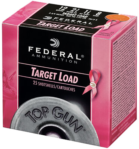 Federal TGL12P8 Top Gun Special Edition Pink 12 Gauge 2.75″ 1 1/8 oz 8 Shot 25rd Box