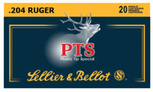 Sellier & Bellot SB204A Rifle 204 Ruger 32 gr Plastic Tip Special (PTS) 20rd Box