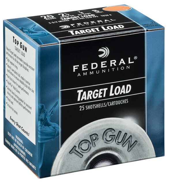 Federal TG2075 Top Gun Target Load 20 Gauge 2.75″ 7/8 oz 7.5 Shot 25rd Box