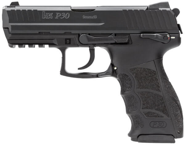 HK 81000113 P30 V3 *MA Compliant 9mm Luger 3.85″ 10+1 (2) Black Black Steel Slide Black Interchangeable Backstrap Grip Ambi Safety/Decocker