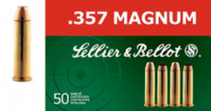 Sellier & Bellot AB357L Handgun 357 Mag 158 gr Lead Flat Nose (LFN) 50rd Box