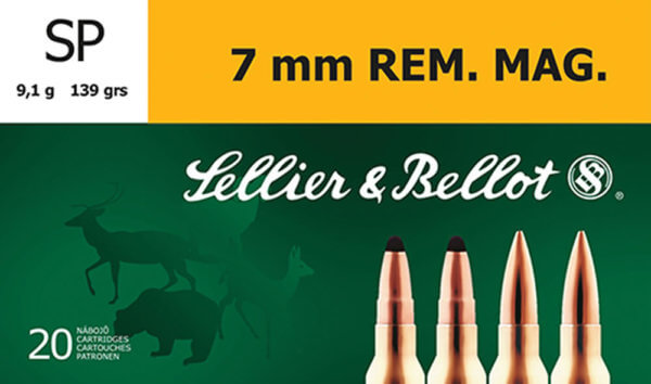 Sellier & Bellot SB7B Rifle  7mm Rem Mag 140 gr Soft Point 20rd Box