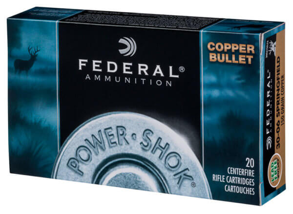 Federal 24385LFA Power-Shok Hunting 243 Win 85 gr Copper Hollow Point (CHP) 20rd Box