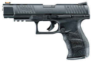 Walther Arms 5100305 PPQ M2 22 LR 5″ 10+1 Black Black Interchangeable Backstrap Grip Fiber Optic Sights
