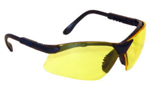 Radians RV0110CS Revelation Shooting Glasses Adult Clear Lens Anti-Fog Black Frame