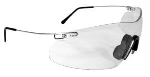 Radians CP5710CS Clay Pro Shooting Glasses Adult Clear Lens Wraparound Silver Frame