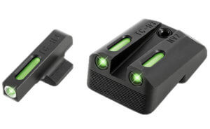 Trijicon 600722 HD Night Sights-Smith & Wesson M&P Shield  Black | Green Tritium Orange Outline Front Sight Green Tritium Black Outline Rear Sight