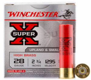 Winchester Ammo X286 Super X Heavy Game Load High Brass 28 Gauge 2.75″ 3/4 oz 1295 fps 6 Shot 25rd Box
