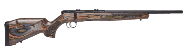 Savage Arms 70849 B22 BNS-SR Bolt Action 17 HMR Caliber with 10+1 Capacity 18″ Threaded Barrel Matte Black Metal Finish & Timber Hardwood Matte Forest Green Laminate Stock Right Hand (Full Size)
