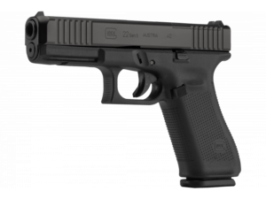 Glock PA225S203MOS G22 Gen 5 MOS 40 S&W 4.49″ 15+1 Black nDLC Slide Black Rough Texture Interchangeable Backstraps Grip Fixed Sights