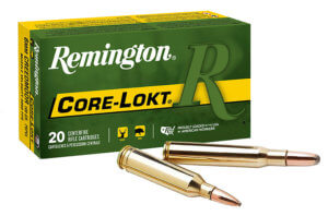 Remington Ammunition 27941 Core-Lokt Hunting 450 Bushmaster 300 gr Pointed Soft Point Core-Lokt (PSPCL) 20rd Box