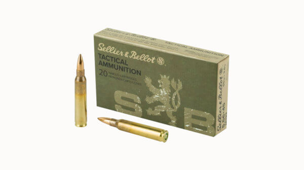 Sellier & Bellot SB556A Rifle  5.56x45mm NATO 55 gr Full Metal Jacket 20rd Box
