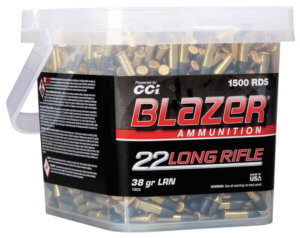 CCI 10025 Blazer Rimfire 22 LR 38 gr Lead Round Nose (LRN) 1500 Per Box 2 Per Case