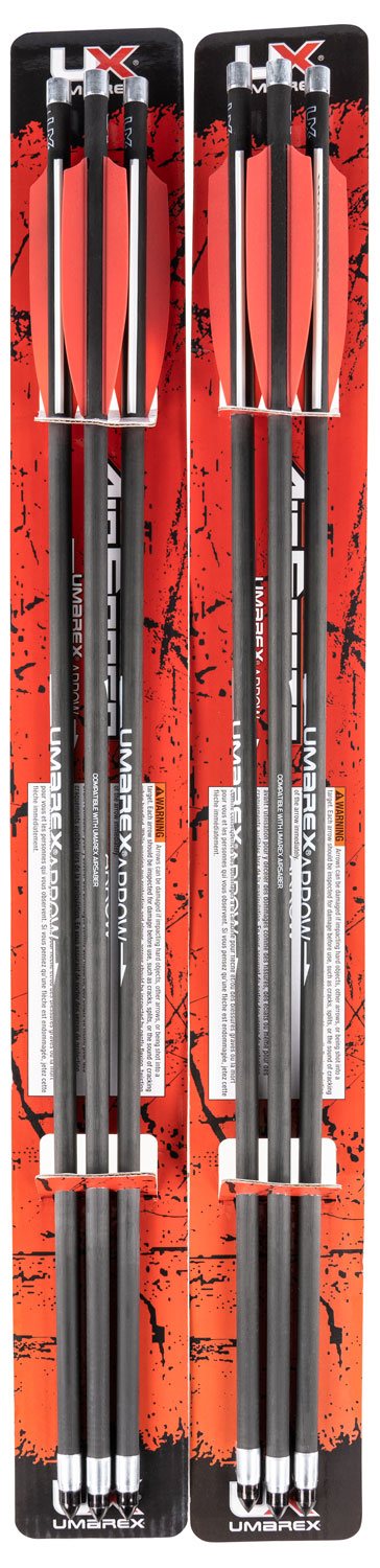 RWS/Umarex 2252661 Air Saber Archery Arrows Black Carbon Fiber 6 Pack