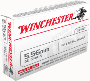Winchester Ammo SGM193KW USA  5.56x45mm NATO 55 gr Full Metal Jacket 20rd Box