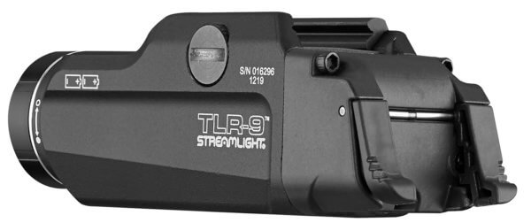 Streamlight 69464 TLR-9 Weapon Light 1000 Lumens Output White 200 Meters Beam Rail Grip Clamp Mount Black Anodized Aluminum