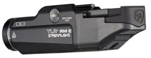 Streamlight 69451 TLR RM 2 White 1000 Lumens CR123A Lithium Battery Black Aluminum with Remote Pressure Switch