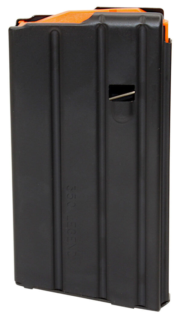 DuraMag 2035041178CPD SS Replacement Magazine Black with Orange Follower Detachable 20rd 350 Legend for AR-15