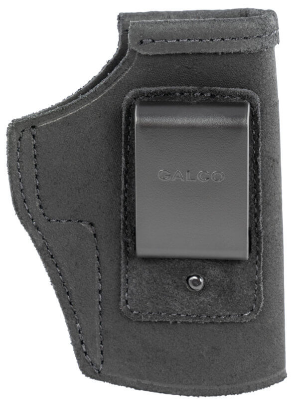 Galco STO834B Stow-N-Go IWB Black Leather Belt Clip Fits Glock 48/MOS/S&W M&P Shield EZ Right Hand