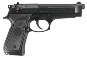 Beretta USA J92F300CA 92FS *CA Compliant 9mm Luger 4.90″ 10+1 Black Bruniton Steel Slide Black Polymer Grip (USA Made)