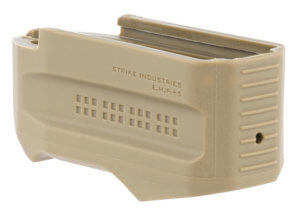 Strike Industries EMP+5FDE Enhanced Magazine Plate made of Polymer with Flat Dark Earth Finish for Magpul PMAG Gen M3 (Adds 5rds)