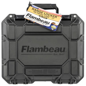 Flambeau 1312SN Range Locker Pistol Case made of Polymer with Black Finish & Foam Padding 12″ L x 9″ W x 4.60″ D
