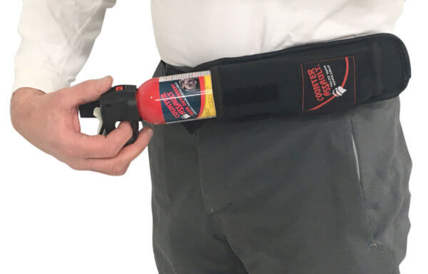 Counter Assault 15067044 Bear Spray Belt/Chest Holster Black Nylon Swivel Clip