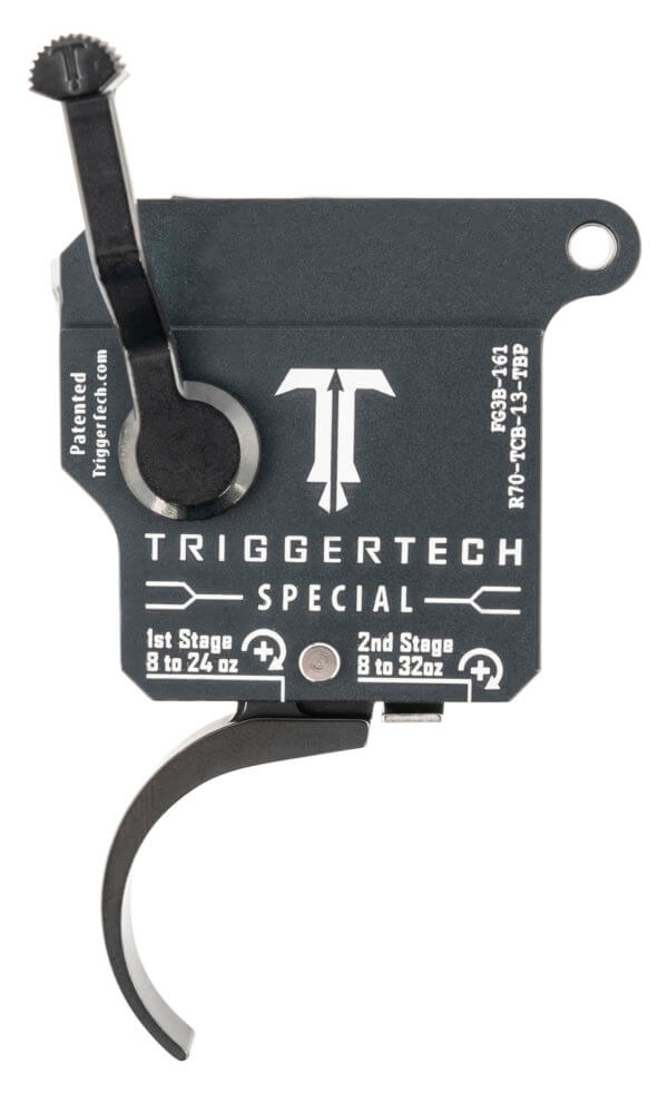 TriggerTech R70TCB13TNF Special Two-Stage Flat Trigger with 1-3.50 lbs Draw Weight & Matte Gray w/Black Parts Finish for Remington 700 Right