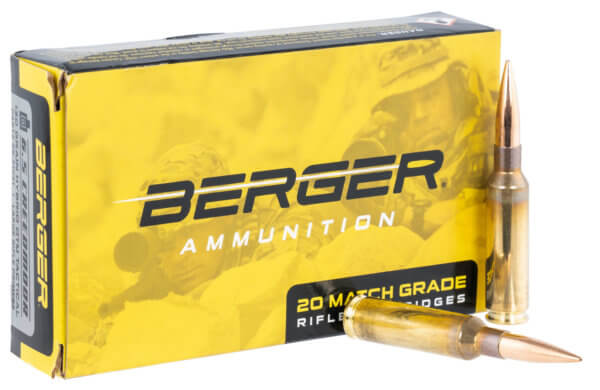 Berger Bullets 31021 Tactical Rifle 6.5 Creedmoor 130 gr Hybrid Open Tip Match 20rd Box