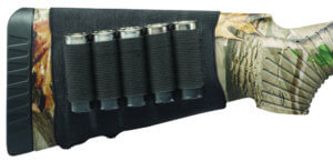 Hunters Specialties 00685 Buttstock Shell Holder Shotgun 5 Rounds Black Elastic