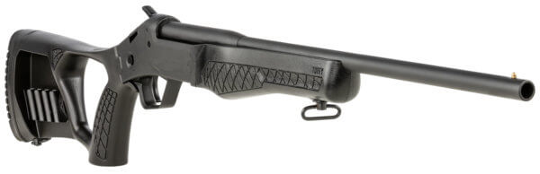Rossi SSP1BK Tuffy Single Shot 410 Gauge with 18.50″ Barrel 3″ Chamber 1rd Capacity Matte Black Metal Finish & Black Fixed Thumbhole with Shell Holder Stock Right Hand (Youth)