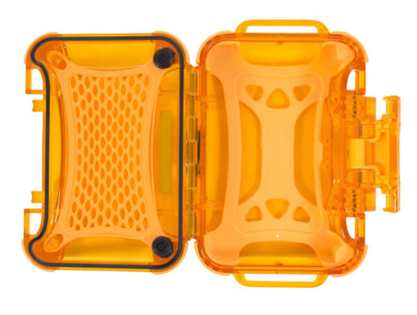 Nanuk 310-0003 Nano 310 Water-Resistant Orange Polycarbonate Material with PowerClaw Latches 5.20″ L x 3″ W x 1.10″ H Interior Dimensions Includes Carry Strap