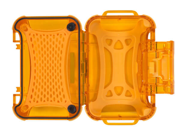 Nanuk 320-0003 Nano 320 Water-Resistant Orange Polycarbonate Material with PowerClaw Latches 5.90″ L x 3.30″ W x 1.50″ H Interior Dimensions Includes Carry Strap