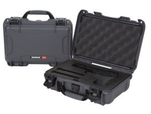 Nanuk 910-CLASG7 910 Classic 2 Up Pistol Case Graphite Polymer with Latches & Closed-Cell Foam Padding 13.20″ L x 9.20″ W x 4.10″ H Interior Dimensions
