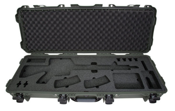 Nanuk 990-AR06 990 AR15 Case Waterproof Olive Resin with Foam Padding for AR-Platform 44″ L x 14.50″ W x 6″ H Interior Dimensions