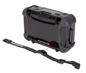 Nanuk 310-0001 Nano 310 Water-Resistant Black Polycarbonate Material with PowerClaw Latches 5.20″ L x 3″ W x 1.10″ H Interior Dimensions Includes Carry Strap