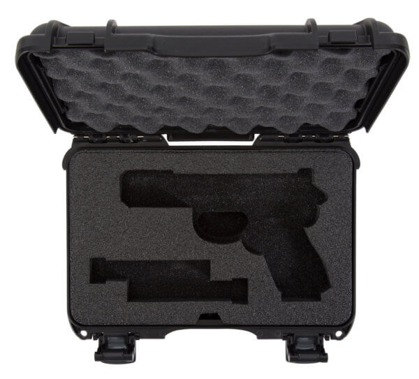 Nanuk 909GLOCK1 909 Glock Compatible Case Waterproof Black Resin with Closed-Cell Foam Padding Lockable Latches & Airline Approved 11.44″ L x 7″ W x 3.68″ H Interior Dimensions